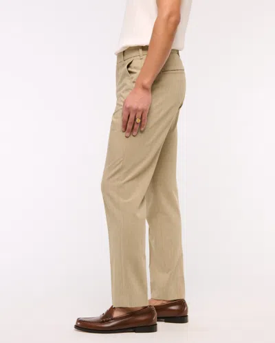 Abercrombie & Fitch The A&f Collins Slim Suit Pant In Brown