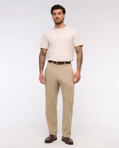 Abercrombie & Fitch The A&f Collins Athletic Fit Suit Pant In Brown