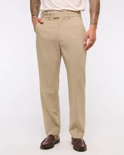 Abercrombie & Fitch The A&f Collins Athletic Fit Suit Pant In Brown