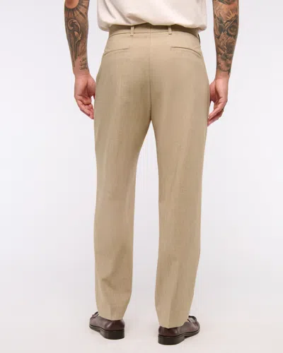 Abercrombie & Fitch The A&f Collins Athletic Fit Suit Pant In Brown