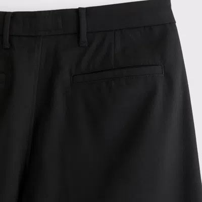 Abercrombie & Fitch Brushed Woven Baggy Trouser In Black