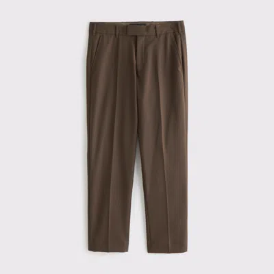 Abercrombie & Fitch The A&f Collins Slim Suit Pant In Brown