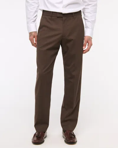 Abercrombie & Fitch The A&f Collins Slim Suit Pant In Brown