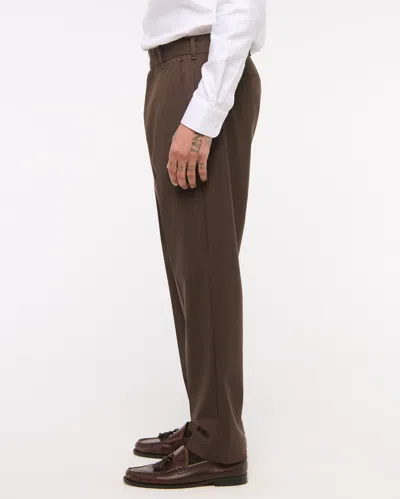 Abercrombie & Fitch The A&f Collins Slim Suit Pant In Brown