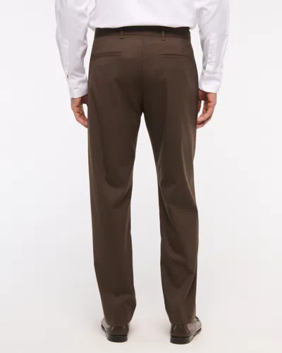 Abercrombie & Fitch The A&f Collins Slim Suit Pant In Brown