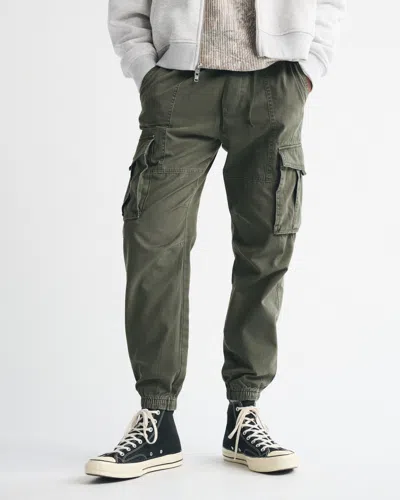 Abercrombie & Fitch Cargo Jogger In Green