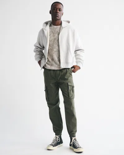 Abercrombie & Fitch Cargo Jogger In Green