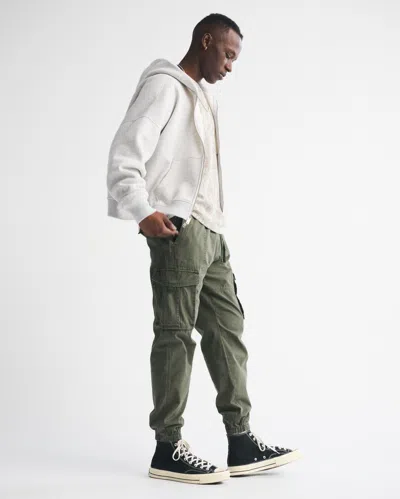 Abercrombie & Fitch Cargo Jogger In Green