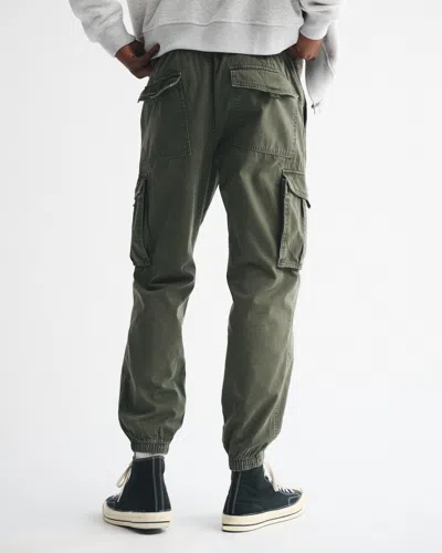 Abercrombie & Fitch Cargo Jogger In Green