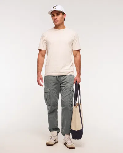 Abercrombie & Fitch Cargo Jogger In Gray