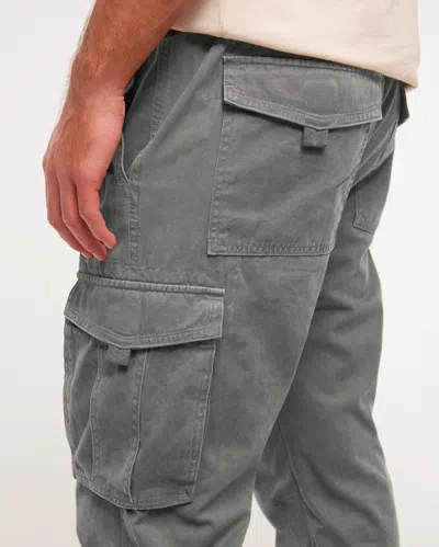 Abercrombie & Fitch Cargo Jogger In Gray