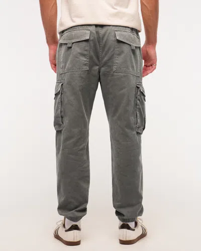Abercrombie & Fitch Cargo Jogger In Gray