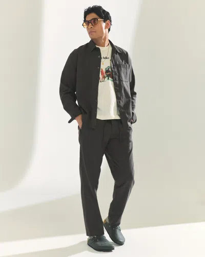 Abercrombie & Fitch Loose Pull-on Pant In Brown