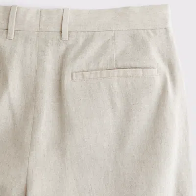 Abercrombie & Fitch The A&f Collins Athletic Fit Linen-blend Suit Pant In Blue