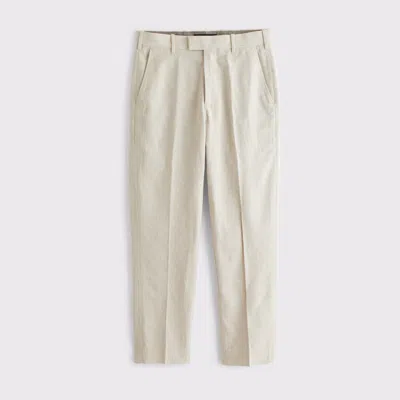 Abercrombie & Fitch The A&f Collins Slim Linen-blend Suit Pant In Blue