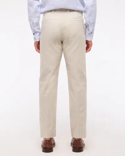 Abercrombie & Fitch The A&f Collins Slim Linen-blend Suit Pant In Blue