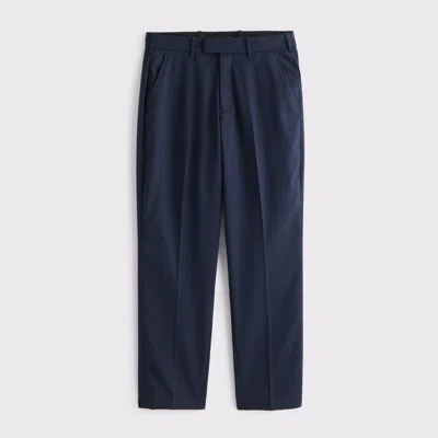 Abercrombie & Fitch The A&f Collins Athletic Fit Suit Pant In Blue