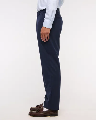 Abercrombie & Fitch The A&f Collins Athletic Fit Suit Pant In Blue