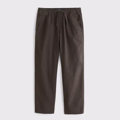 Abercrombie & Fitch Loose Linen-blend Pull-on Pant In Neutral