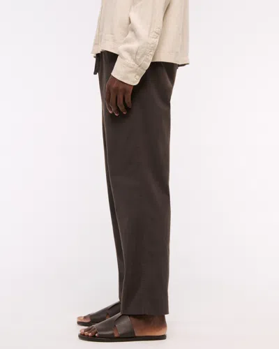 Abercrombie & Fitch Loose Linen-blend Pull-on Pant In Neutral