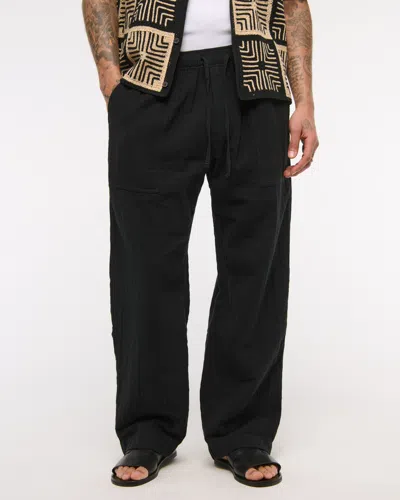 Abercrombie & Fitch Baggy Breezy Pull-on Pant In Black