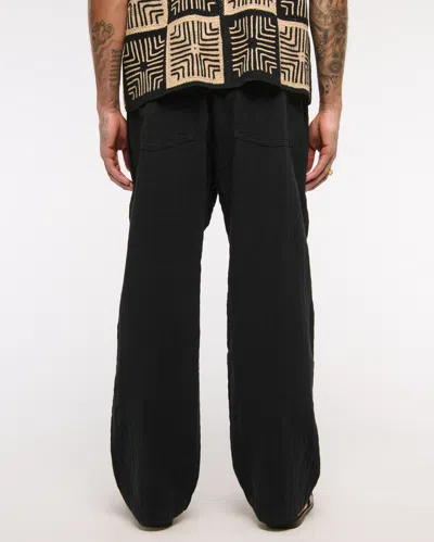 Abercrombie & Fitch Baggy Breezy Pull-on Pant In Black