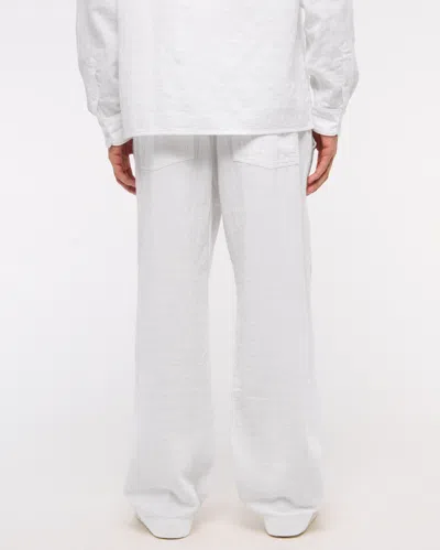 Abercrombie & Fitch Baggy Breezy Pull-on Pant In White