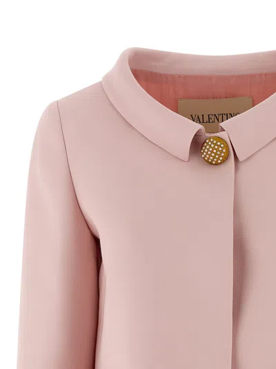 Valentino Feather Blazer Blazers Pink In Pink