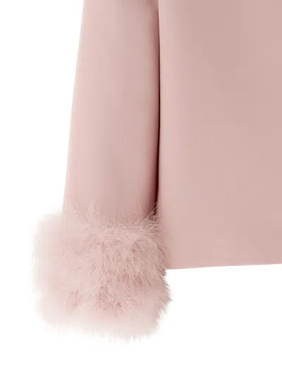 Valentino Feather Blazer Blazers Pink In Pink