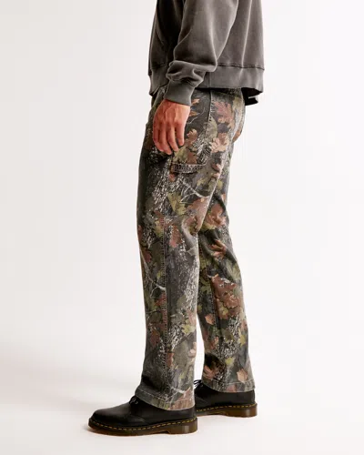 Abercrombie & Fitch Athletic Loose Workwear Pant In Multi
