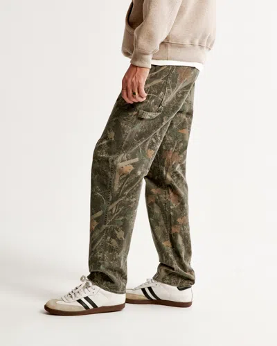 Abercrombie & Fitch Loose Workwear Pant In Brown