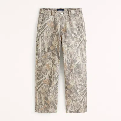 Abercrombie & Fitch Baggy Workwear Pant In Multi