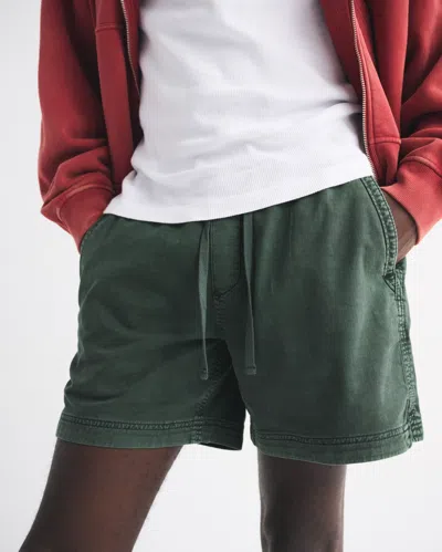 Abercrombie & Fitch Sea Fade Pull-on Short In White