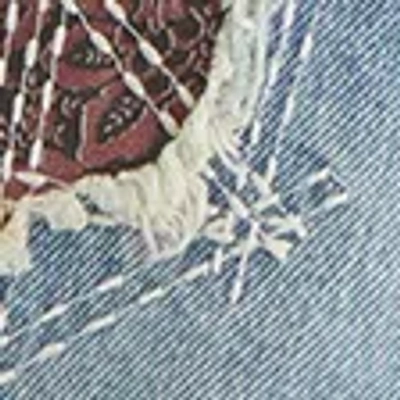 Abercrombie & Fitch Loose Denim Short In Blue