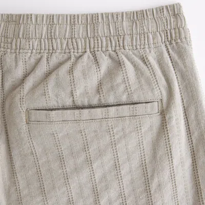 Abercrombie & Fitch Textured Pull-on Short In Gray