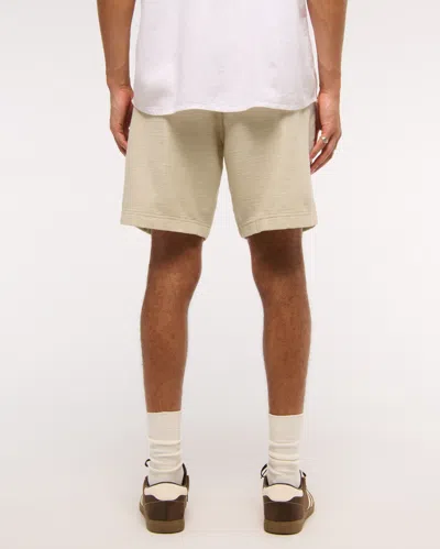 Abercrombie & Fitch Cotton Texture Pull-on Short In White