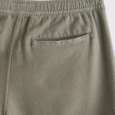 Abercrombie & Fitch Cotton Texture Pull-on Short In Gray