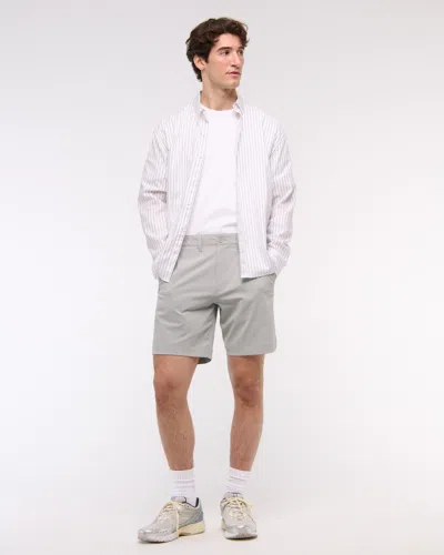 Abercrombie & Fitch Performance Golf Short In Gray