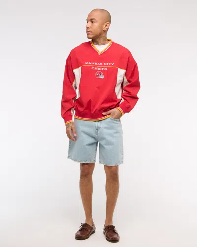 Abercrombie & Fitch Loose Denim Short In Black