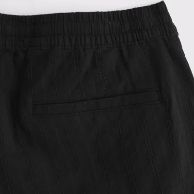 Abercrombie & Fitch Linen-blend Pull-on Short In Black