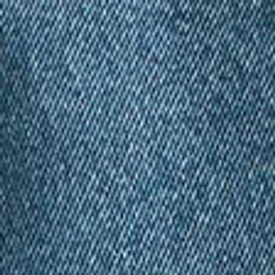 Abercrombie & Fitch Loose Denim Short In Blue