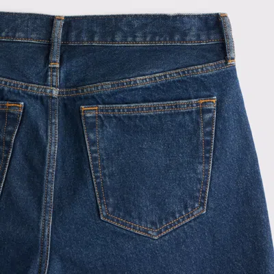 Abercrombie & Fitch Loose Denim Short In Blue
