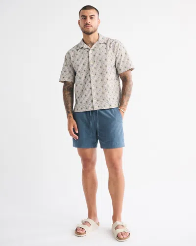 Abercrombie & Fitch Camp Collar Lace Shirt In White