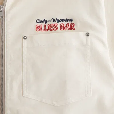 Abercrombie & Fitch Transitional Zip Shirt Jacket In White