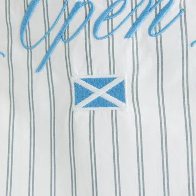 Abercrombie & Fitch Short-sleeve Pga Scottish Open Button-up Shirt In White