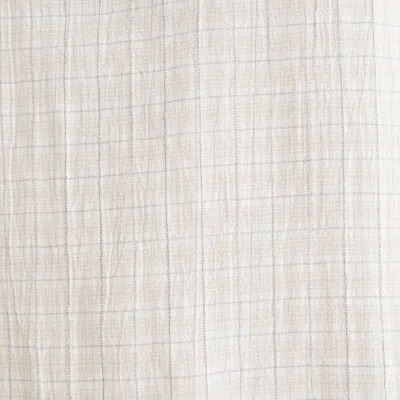 Abercrombie & Fitch Long-sleeve Textural Plaid Button-up Shirt In Neutral