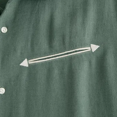 Abercrombie & Fitch Short-sleeve Summer Linen-blend Button-up Shirt In Multi