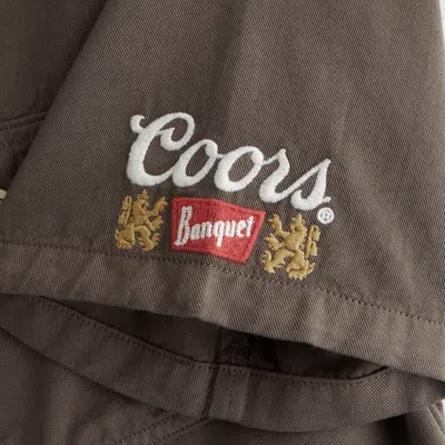 Abercrombie & Fitch Short-sleeve Coors Banquet Workwear Button-up Shirt In Multi