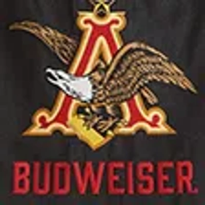 Abercrombie & Fitch Budweiser Denim Button-up Shirt In Black