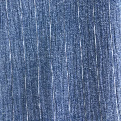 Abercrombie & Fitch Camp Collar Textured Button-up Shirt In Blue